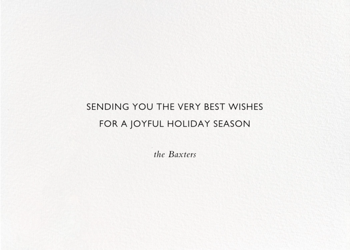 Stenciled Text Overlay (Photo) - Holiday Card by Paperless Post - Back