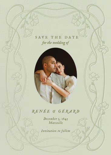 Blooming Garland - Save the Date by Paperless Post