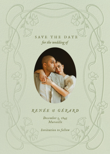 Blooming Garland - Save the Date by Paperless Post