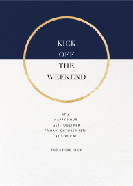 Metallic Circle - Happy Hour Invitation by Paperless Post