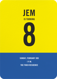 Blue and Yellow - Birthday Invitation by Paperless Post