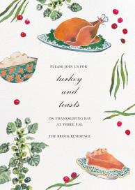 Artful Table - Thanksgiving Invitation by Happy Menocal