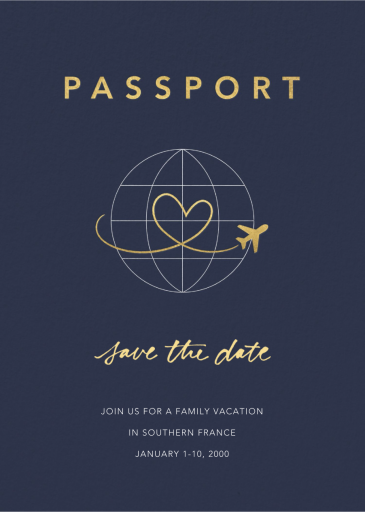 Passport to Romance - Vacation Invitation by Paperless Post
