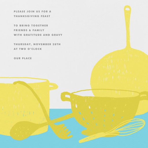 What’s Cooking? - Square by Paperless Post