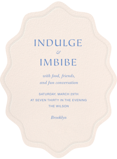 Embossed Cutout - Dinner Party Invitation by Paperless Post