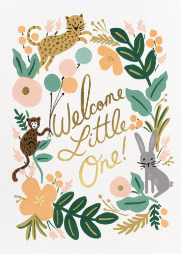 Menagerie Baby - Retirement Card by Rifle Paper Co.