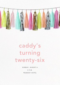 Glimmer (Tall) - Birthday Invitation by CONFETTISYSTEM