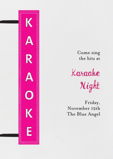 My Turn - Karaoke and Music Invitation by Mr. Boddington's Studio