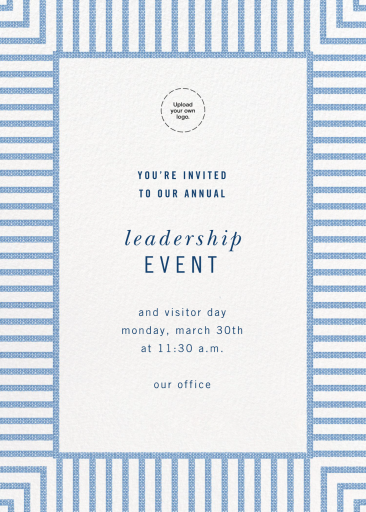 Seersucker Stripe - Business Event Invitation by kate spade new york