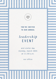 Seersucker Stripe - Business Event Invitation by kate spade new york