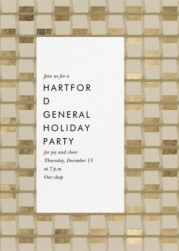 Flip (Tall) - Corporate Holiday Party Invitation by Kelly Wearstler