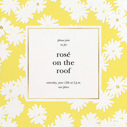 Embossed Daisies - Party Invitation by kate spade new york