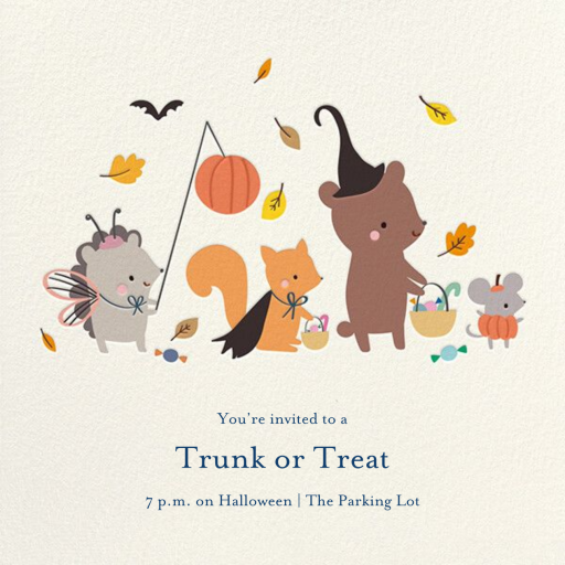 Parade Route - Halloween Invitation by Little Cube