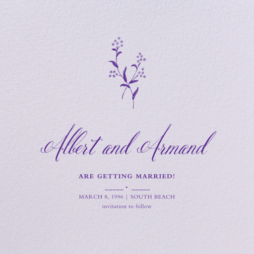 Taro (Square) - Save the Date by Paperless Post