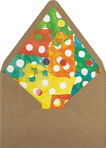Hungry Caterpillar Invitation Envelope