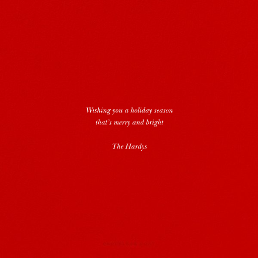 Ampersand Banner - Holiday Card by Paperless Post - Back