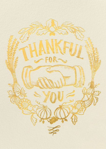 Thankful Shake - Business Thanksgiving Card by Hello!Lucky
