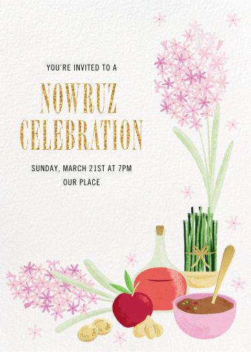 Haft-Sin Table - Nowruz Card by Paperless Post