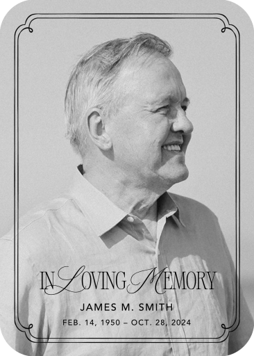 Double-Lined Border - Celebration of Life Invitation by Paperless Post