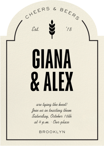 Cheers and Beers - Bridal Shower Invitation by Paperless Post