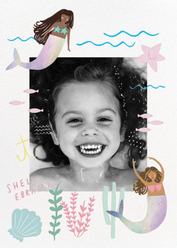 Mermaids in Waiting Photo - Birthday Invitation by Meri Meri