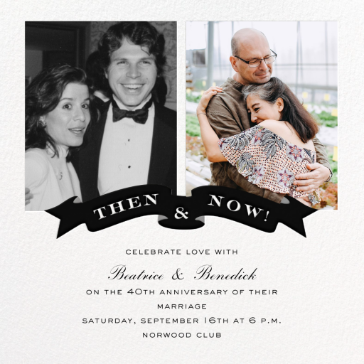 TBT Ribbon - Anniversary Invitation by Cheree Berry Paper & Design