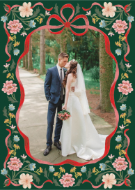 Cottagecore Border Photo (Casey Snipes) - Christmas Card by Dogwood Hill