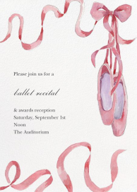 Birthday Ballerina - School Event Invitation by Happy Menocal