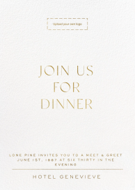 Clean and Crisp (Customizable Template) - Business Dinner Invitation by Paperless Post