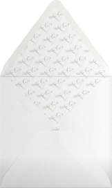 Save The Date Flourish - Bernard Maisner Envelope
