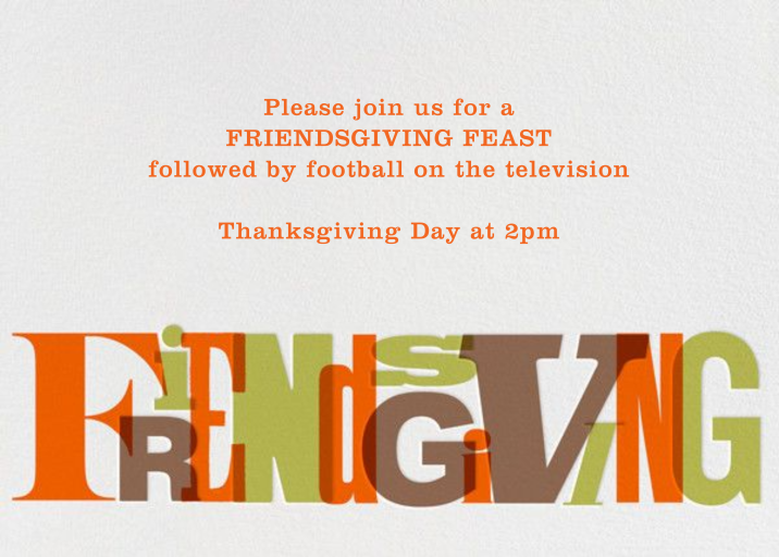 Foodgiving - Thanksgiving Invitation by Paperless Post