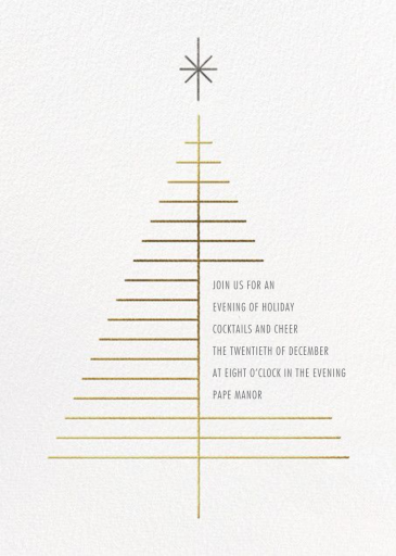 Tree Topper - Holiday Party Invitation by Paperless Post