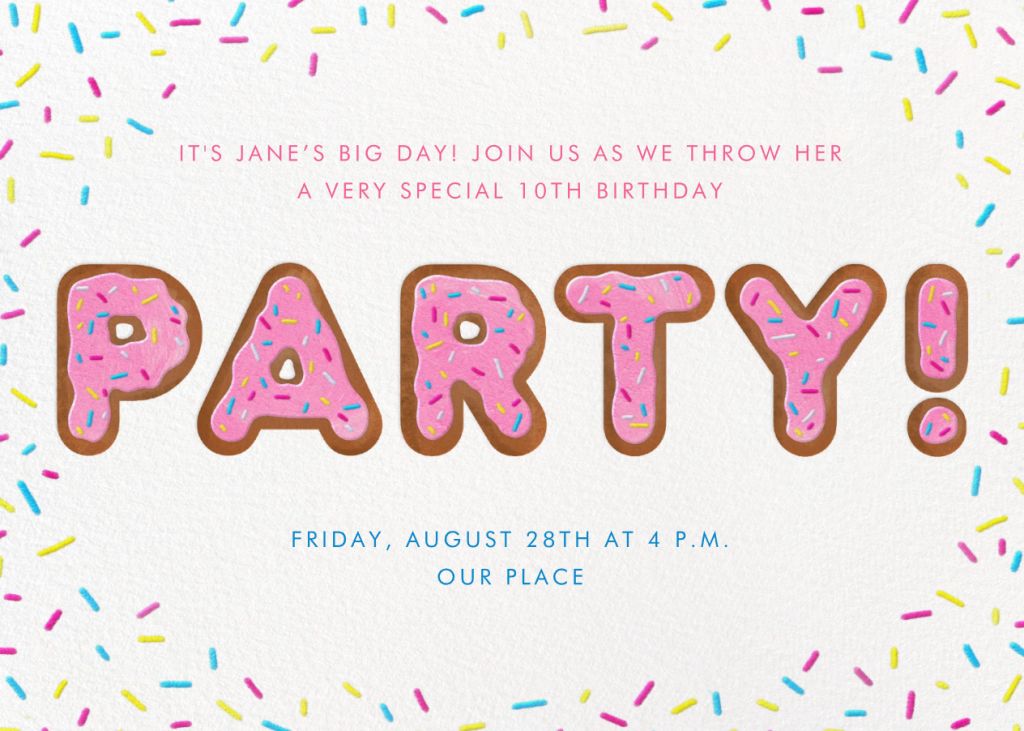 Frosted Fun Invitation