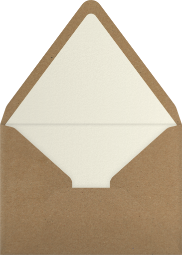 Orange Gingham Pattern Invitation Envelope