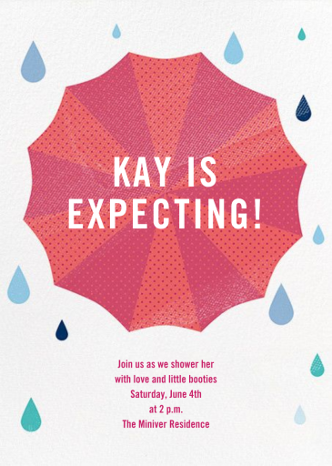 Under My Umbrella - Baby Shower Invitation by Paperless Post