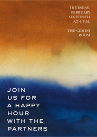 Colorful Canvas - Happy Hour Invitation by Oscar de la Renta