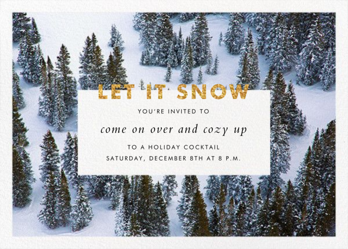 Winter Trees - Holiday Party Invitation by Gray Malin