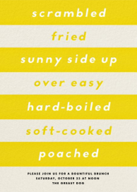 Egg Types by The Indigo Bunting