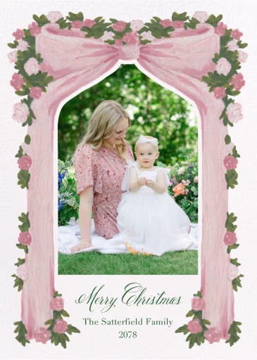 Blossoming Bow (Casey Snipes) - Christmas Card by Dogwood Hill