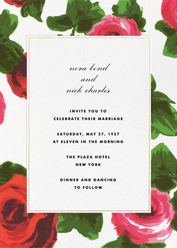 Rose Bed Frame - Invitation by kate spade new york