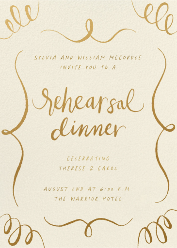 Loopy Love - Rehearsal Dinner Invitation by Paperless Post
