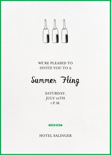 Bubbly for All - Summer Party Invitation by Mr. Boddington's Studio