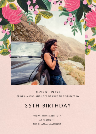 Saigon Blooms (Photo) - Birthday Invitation by Rifle Paper Co.