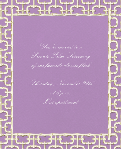 Bamboo Trellis by Paperless Post