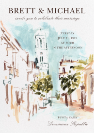 City Plein Air - Wedding Invitation by Oscar de la Renta