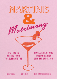 Social Club - Bachelorette Party Invitation by Paperless Post