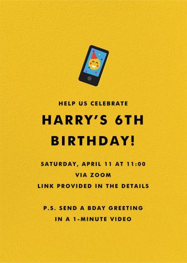 Floating Cake - Birthday Invitation by Cheree Berry Paper & Design - Back