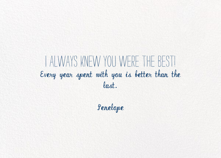 Cheers from the Couch - Anniversary Card by Mr. Boddington's Studio - Back