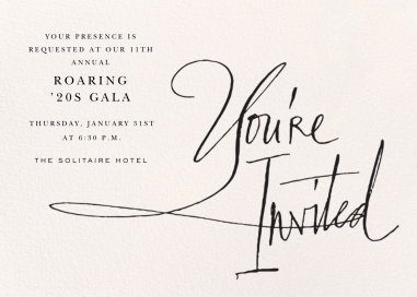Written in Ink - Fundraiser Invitation by Stephanie Fishwick