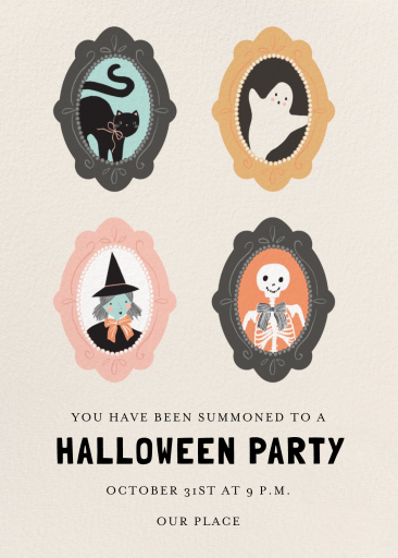 Vintage Halloween Frames Invitation